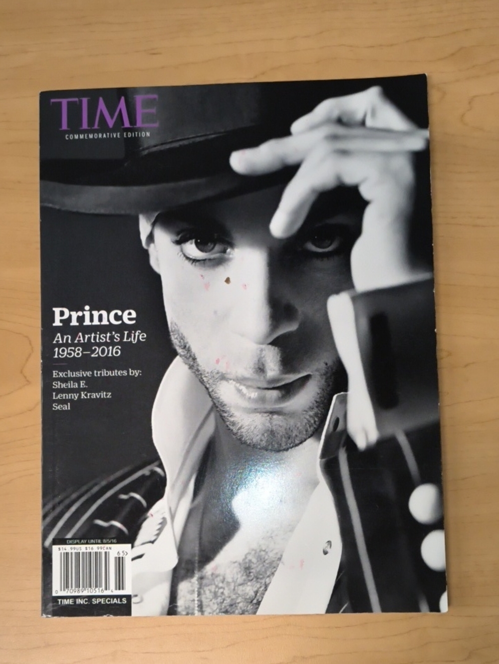 Time Commemorative Edition Prince An Artist's Life Magazine 2016 Special Edition